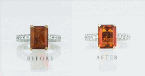 Before and After jewellery cleaning