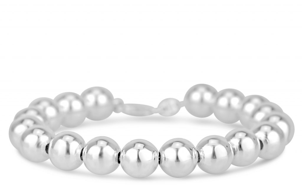 Sterling silver ball bead 10mm fashion bracelet modern style