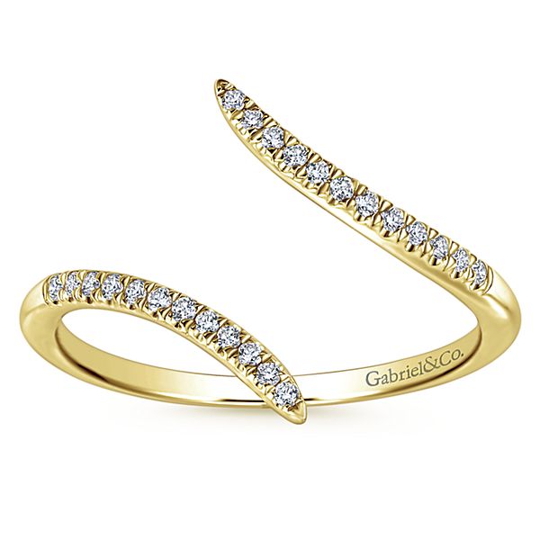 14k Yellow Gold Diamond Bypass Ladies Statement Ring Gabriel LR51052Y45JJ-1