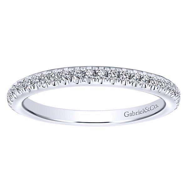 Diamond 14k White Gold Ladies Wedding Ring Gabriel LR4885W45JJ-1