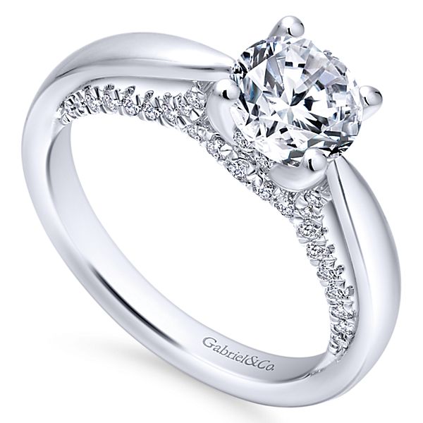 diamond under gallery Gabriel and co alder engagement ring diamond solitaire mount ER12602R4W44JJ-1