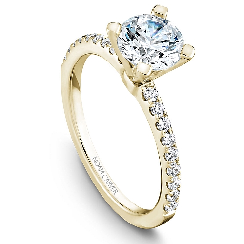 Noam Carver Yellow Gold and Diamond Engagement Ring