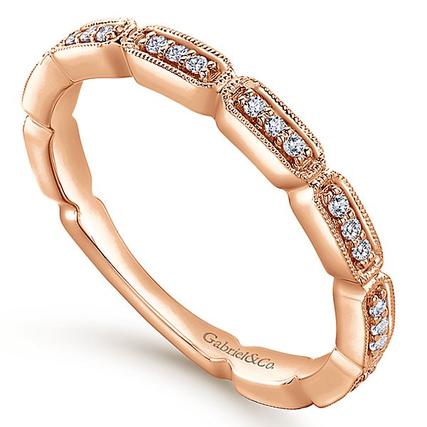 14k rose gold gabriel and co diamond rounded rectangle stacking wedding anniversary band ring LR51176K45JJ-1