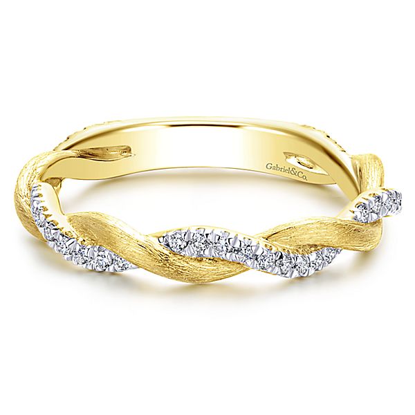 diamond twist stacking wedding anniversary ring 14k yellow gold gabriel and co LR50886Y45JJ-1