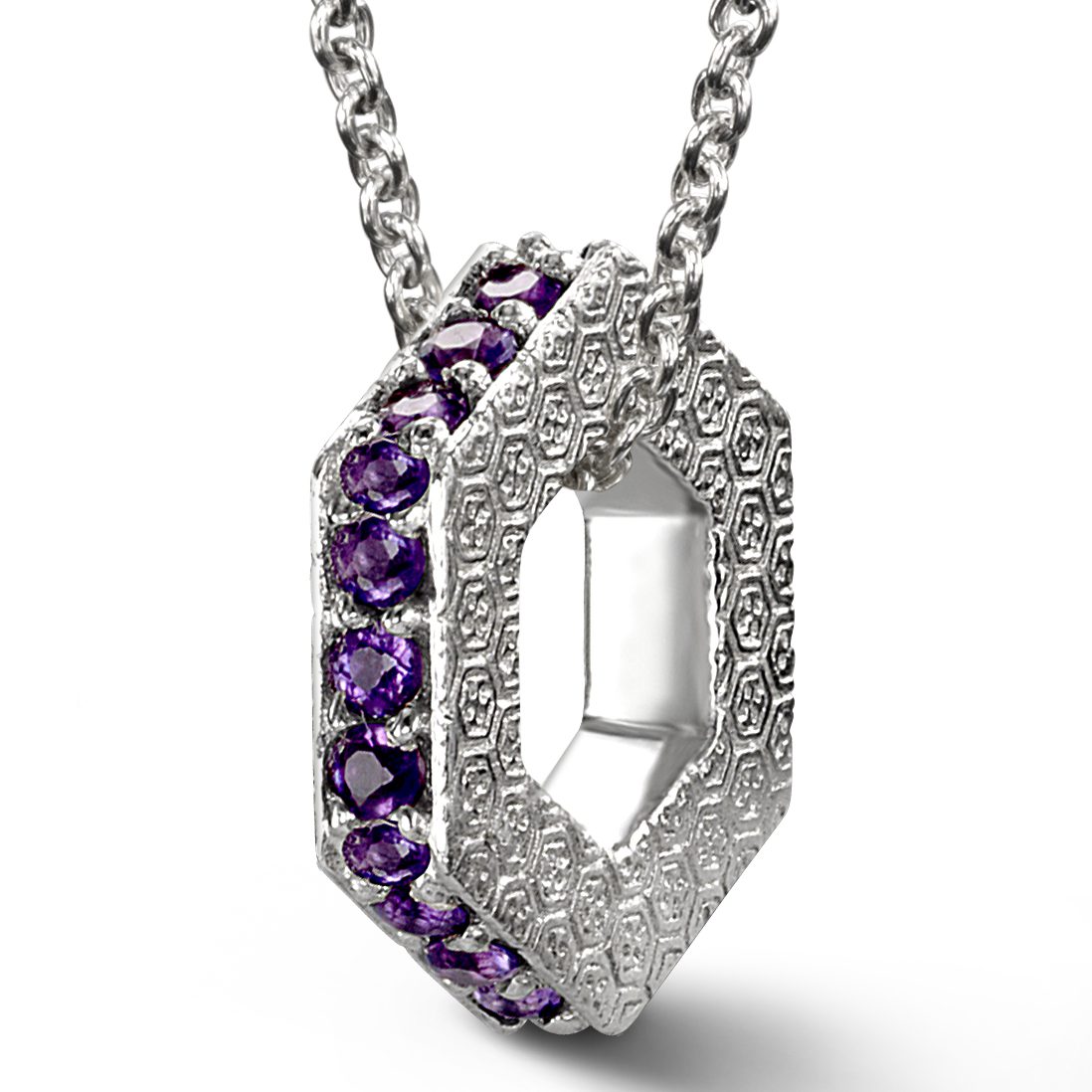 february amethyst keepsake charm mom birthstone necklace pendant