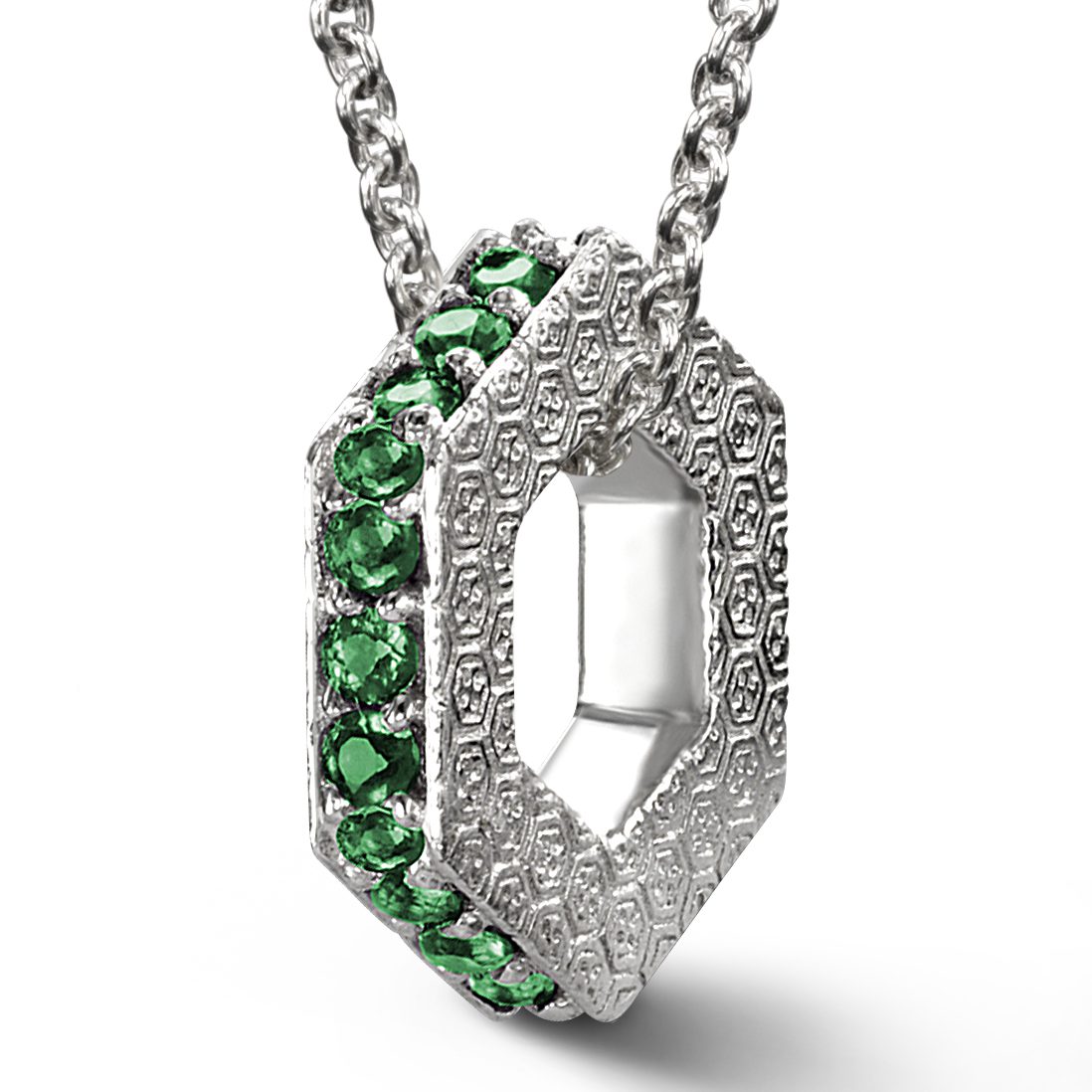 may emerald keepsake charm mom birthstone necklace pendant