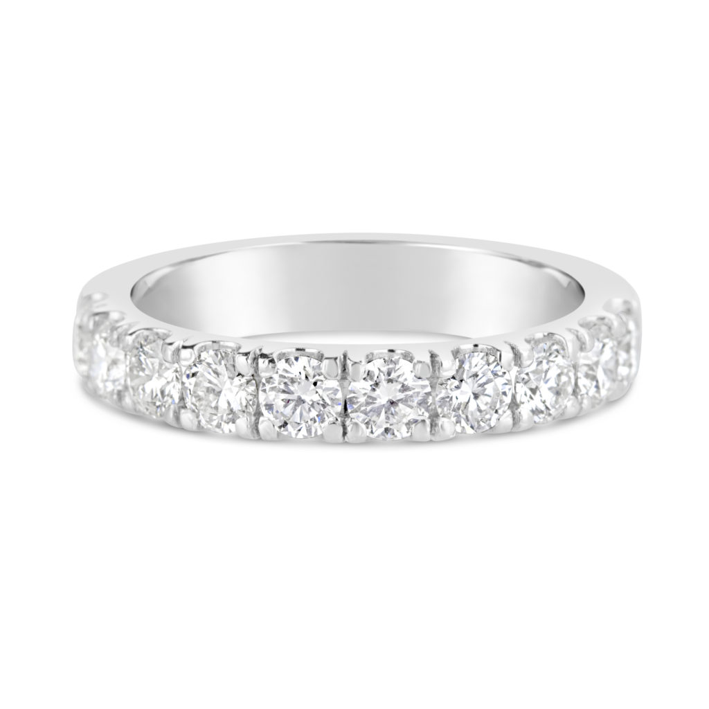 anniversary band 18k white gold diamond wedding ring diamond stacking ring rg00861