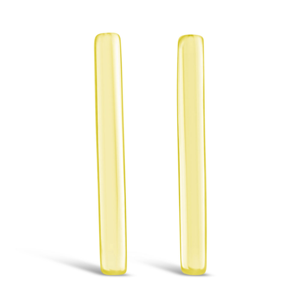 yellow gold stud earrings yellow gold bar stud earrings