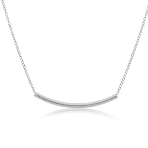 Sterling Silver Tube Necklace