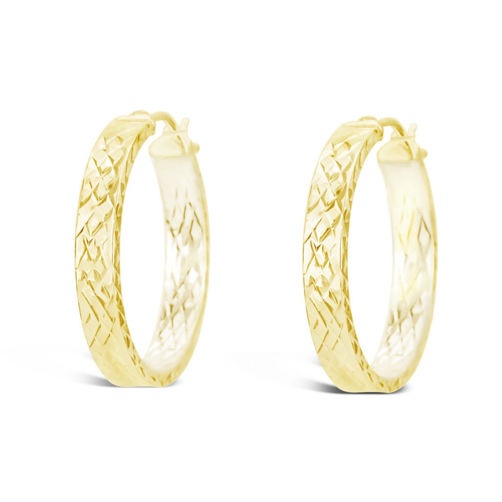 hoop earrings 10k yellow gold