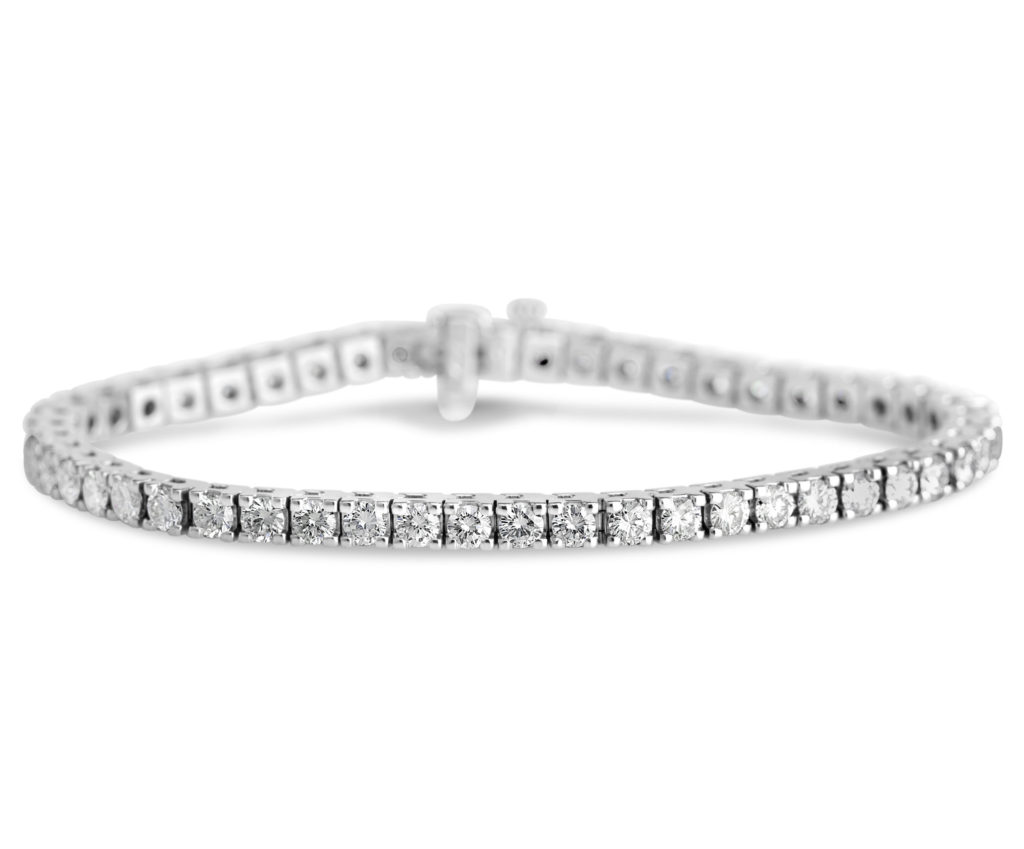 white gold diamond tennis bracelet