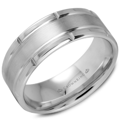 CrownRing matte wedding band