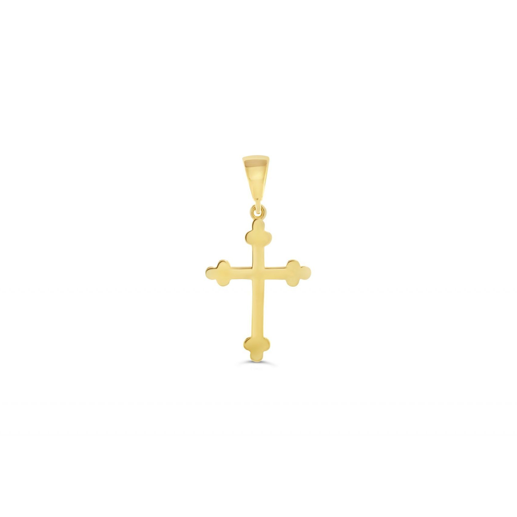 Yellow Gold Small Cross | Edwards & Davies Jewellery