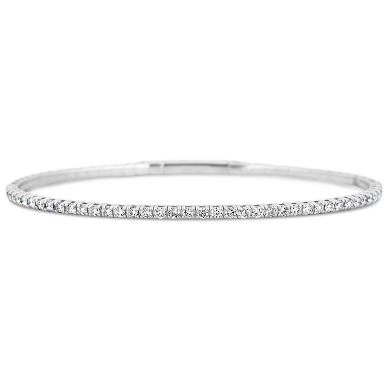 14k white gold prong set natural diamond flexible bangle tennis bracelet br00312