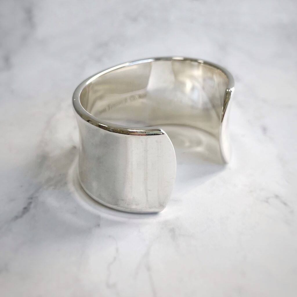 T & Co 1837 sterling silver wide cuff bracelet