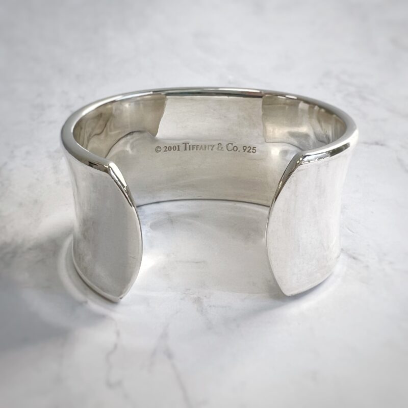 BR00360 T & Co 1837 sterling silver wide cuff bracelet