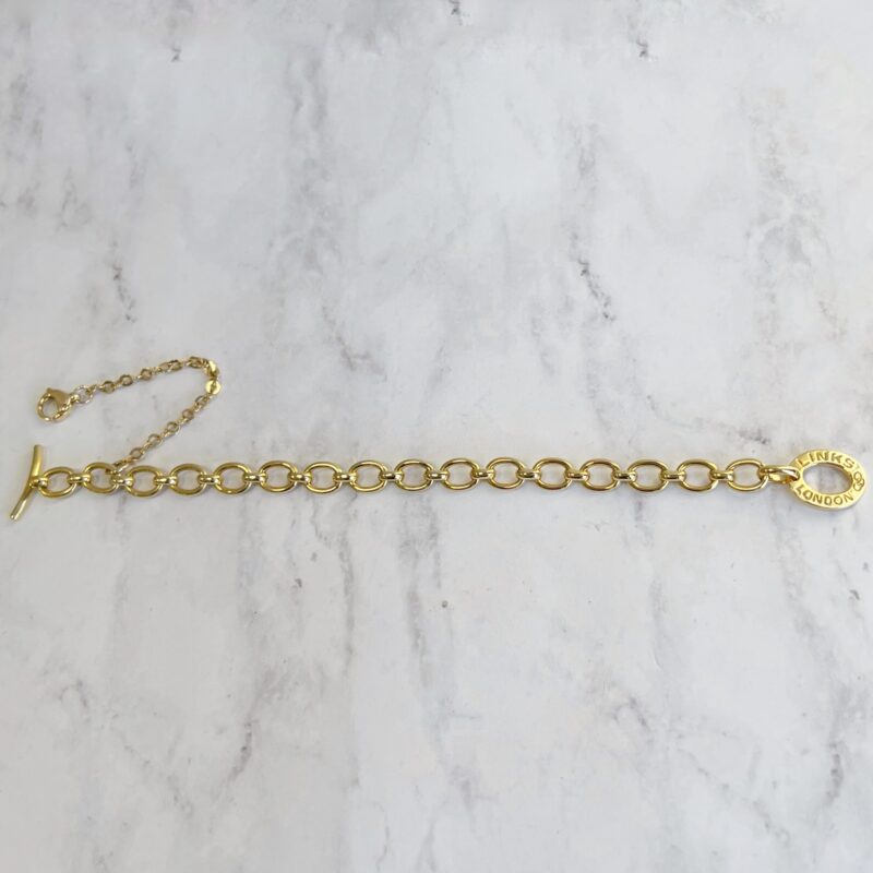 BR00349 Links of London Yellow Gold Toggle Bracelet