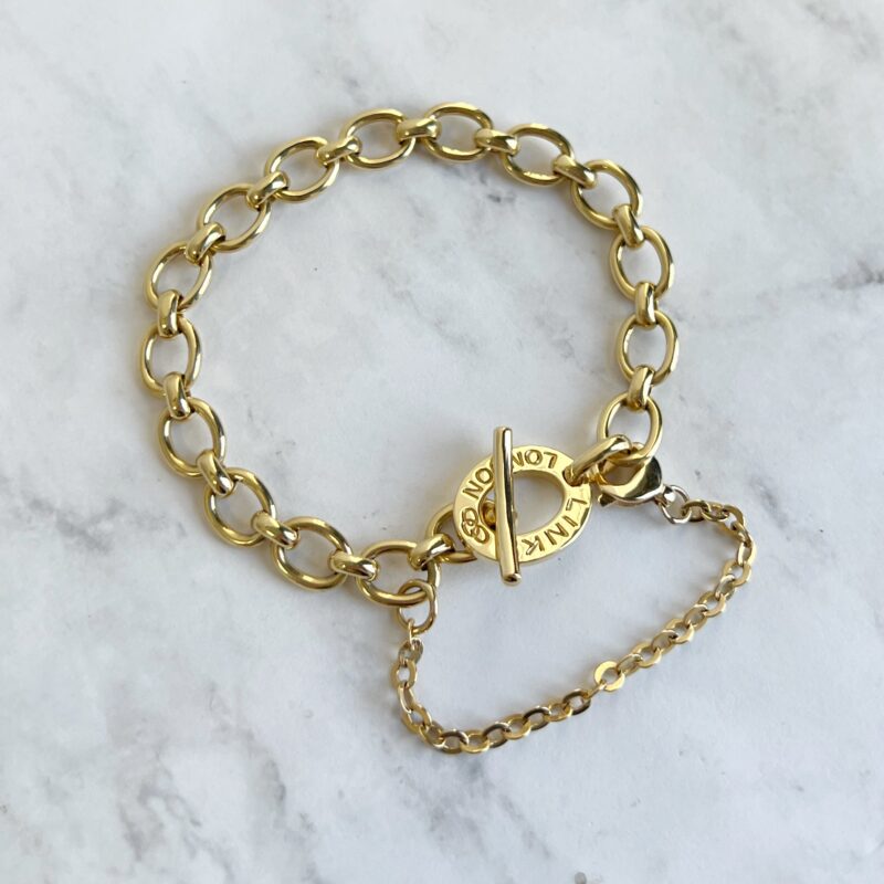 Links of London Yellow Gold Toggle Bracelet
