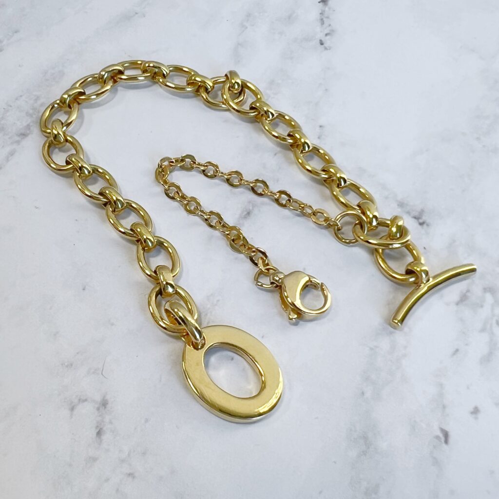 Links of London Yellow Gold Toggle Bracelet