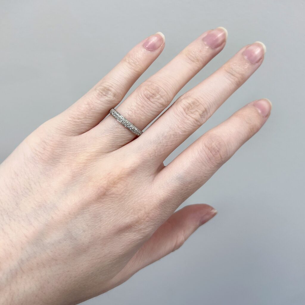 platinum Tiffany and co diamond wedding ring