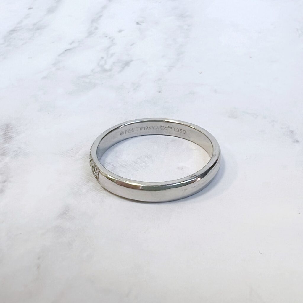 platinum Tiffany and co diamond wedding ring