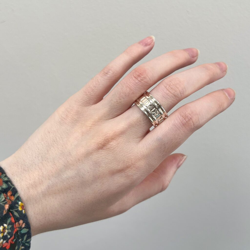 RG01613 Tiffany & co sterling silver atlas ring model