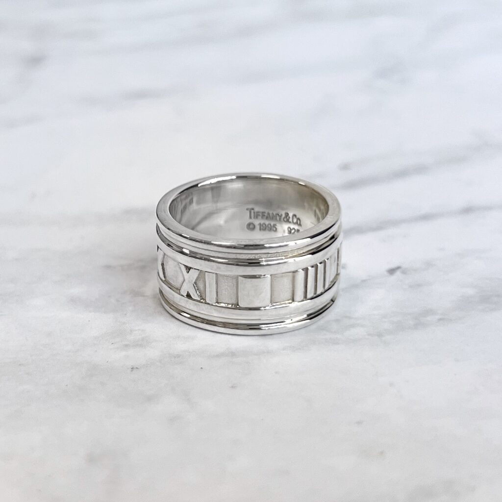 RG01613 Tiffany & co sterling silver atlas ring side