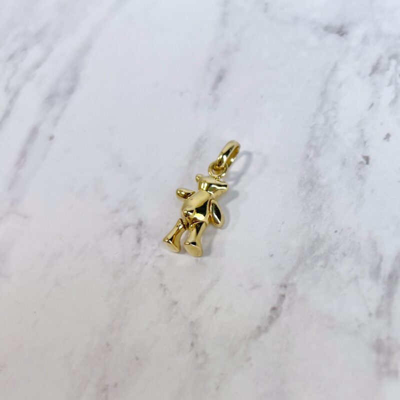 links of London 18k gold teddy bear pendant charm