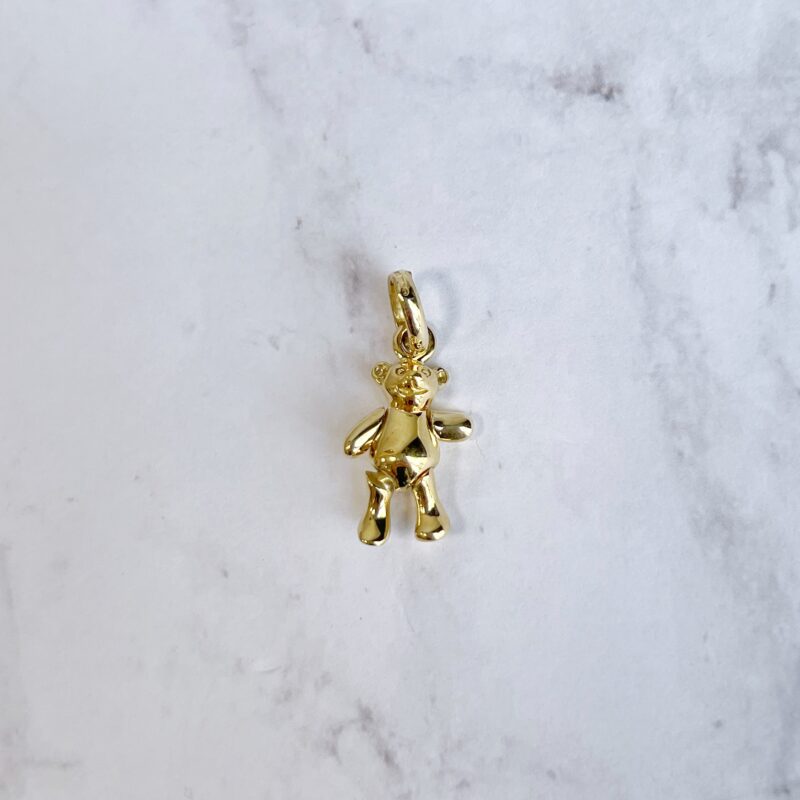 links of London 18k gold teddy bear pendant charm