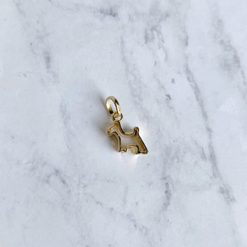 links of London 18k gold dog pendant charm