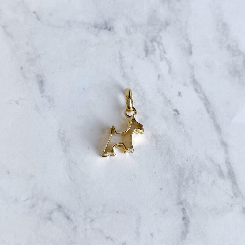 links of London 18k gold dog pendant charm