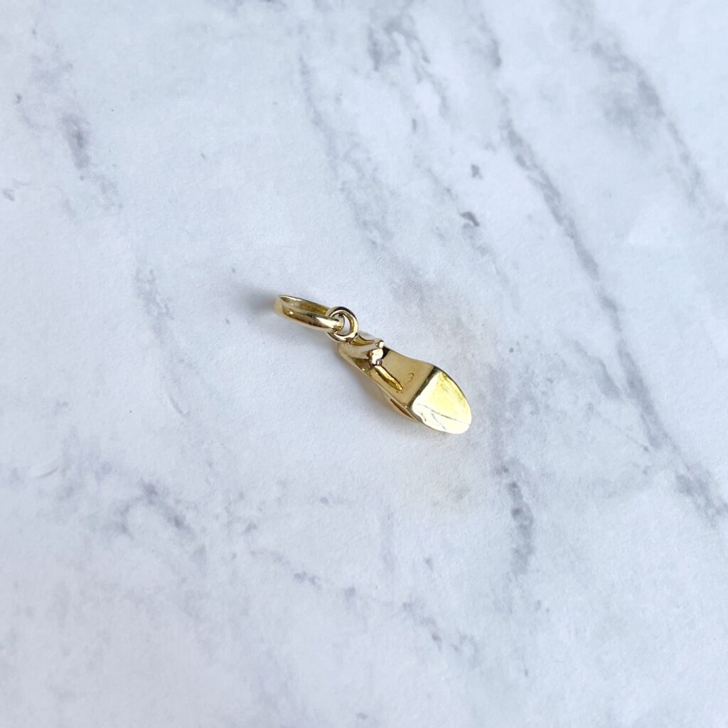 links of London 18k gold high heel sandal pendant charm