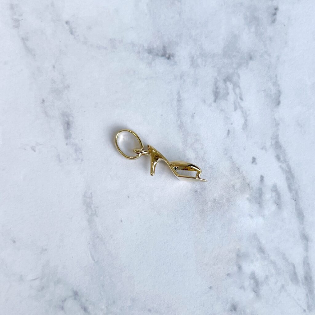 links of London 18k gold high heel sandal pendant charm