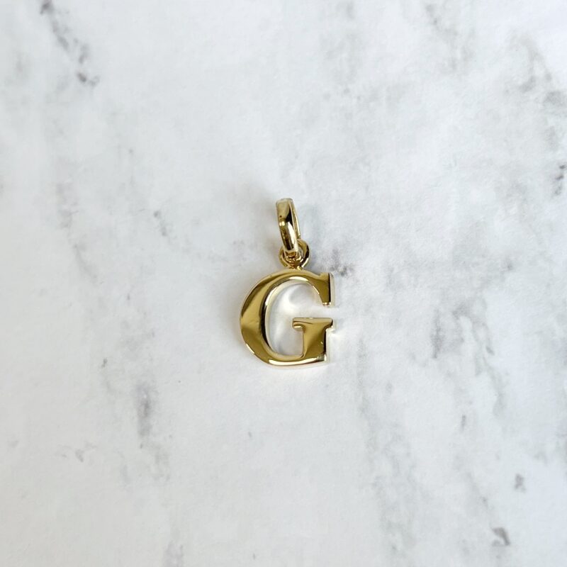 links of London 18k gold letter G initial pendant