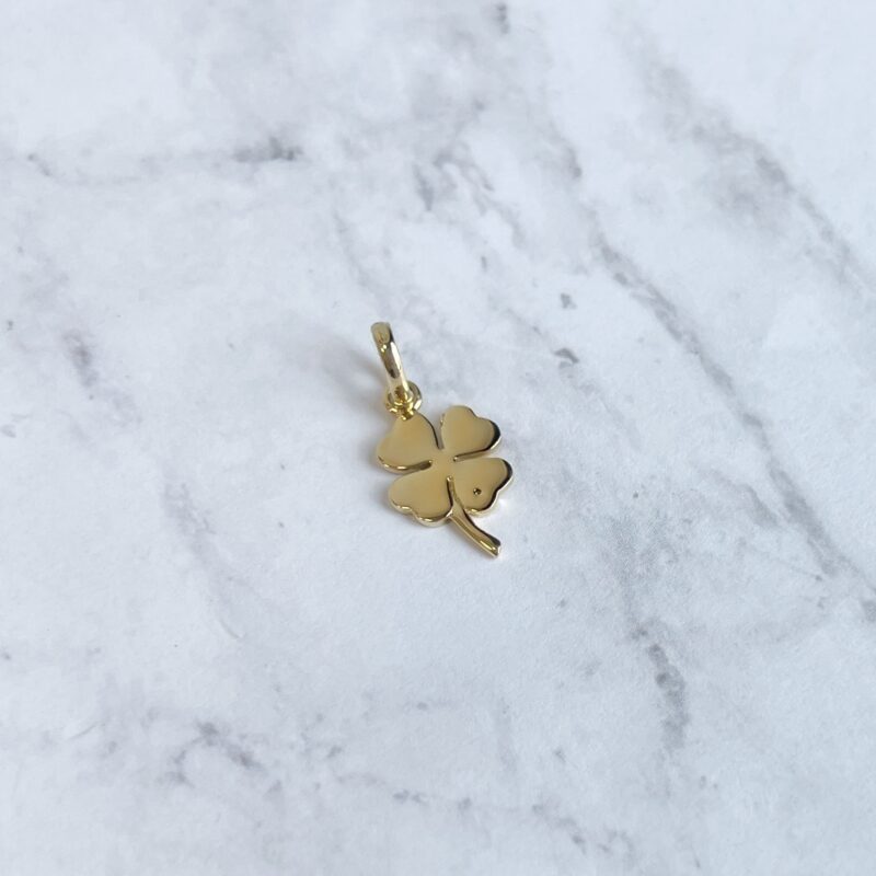 links of London 18k gold four leaf clover pendant charm