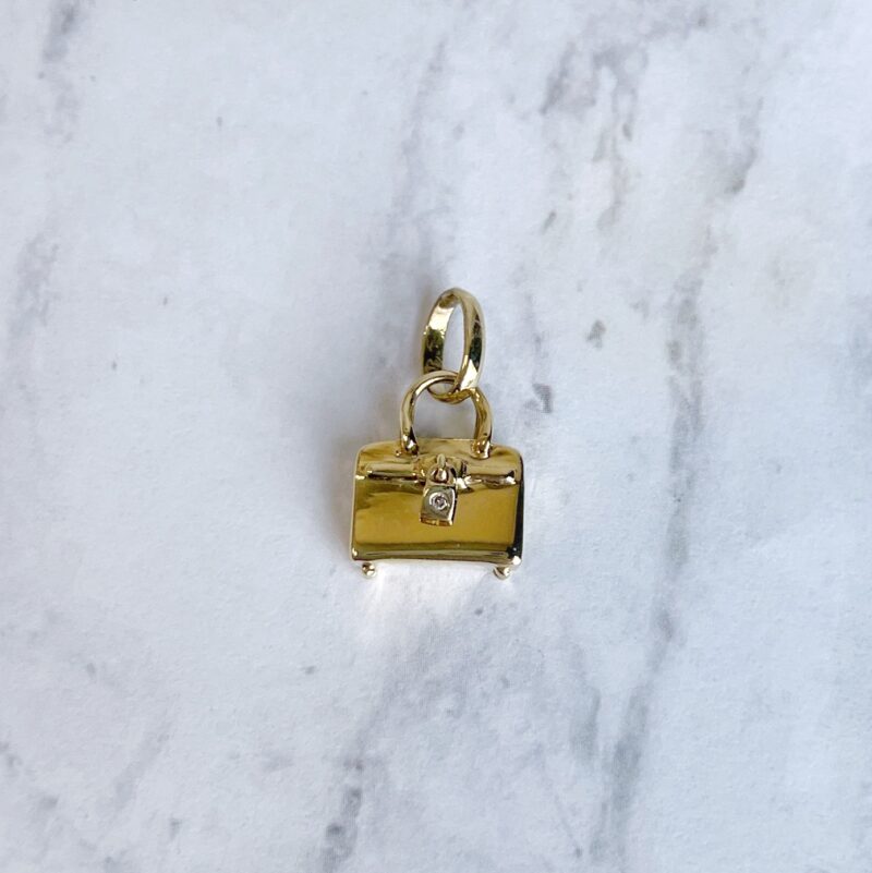 links of London 18k gold purse pendant charm