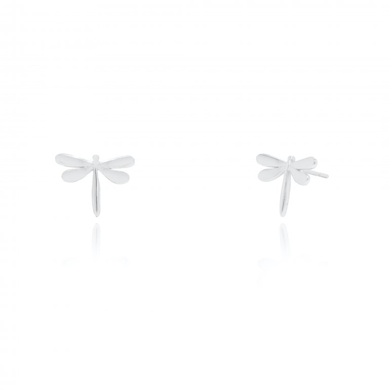 sterling silver dragonfly stud earrings