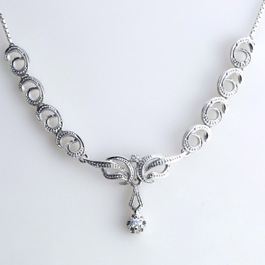 AN00424 Vintage Diamond Necklace