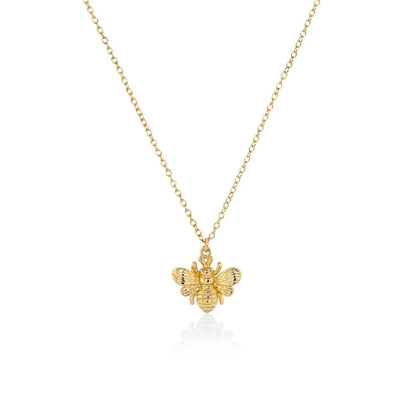 NE00372 silver gold vermeil bumble bee pendant necklace silver gold vermeil bumble bee pendant necklace