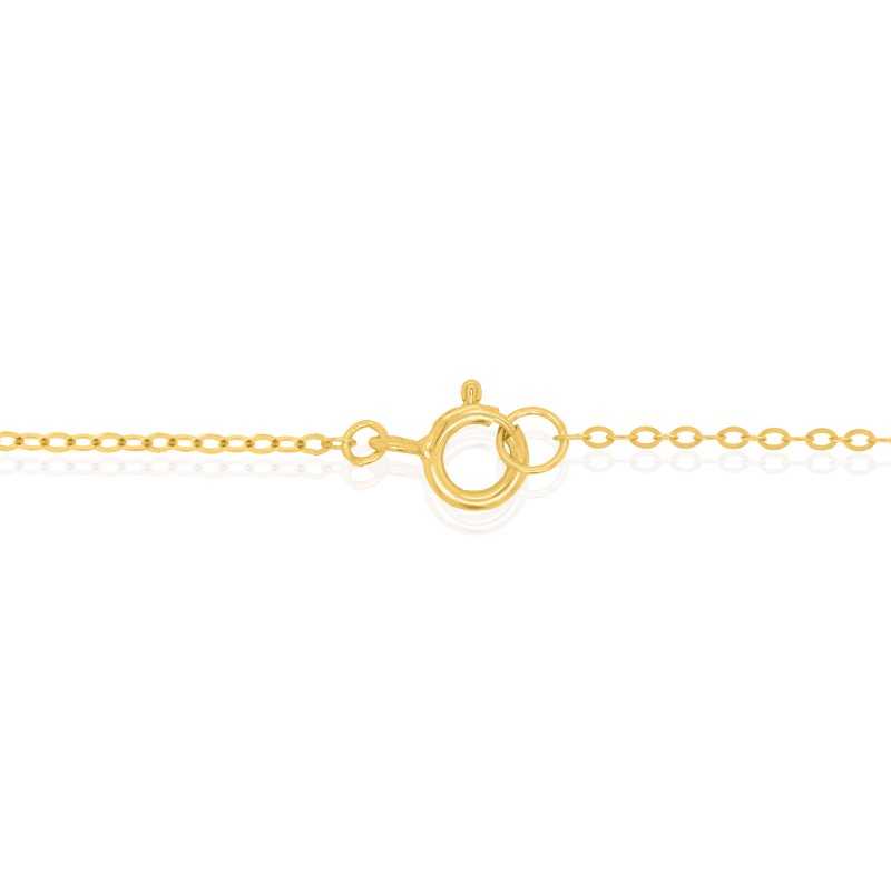 NE00375 yellow gold 10k white opal bezel set pendant necklace clasp yellow gold 10k white opal bezel set pendant necklace clasp