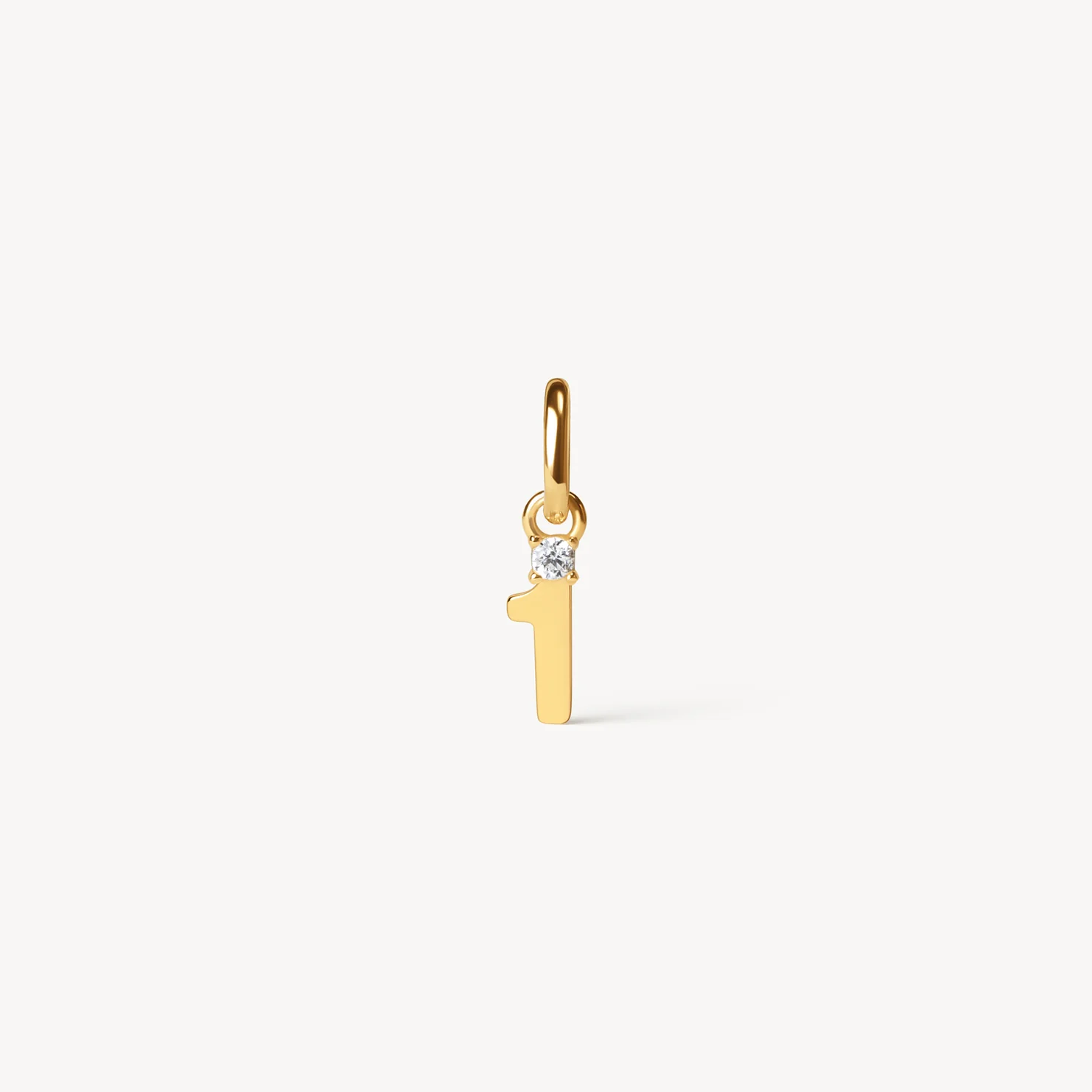 number 1 charm hillberg and berk gold vermeil
