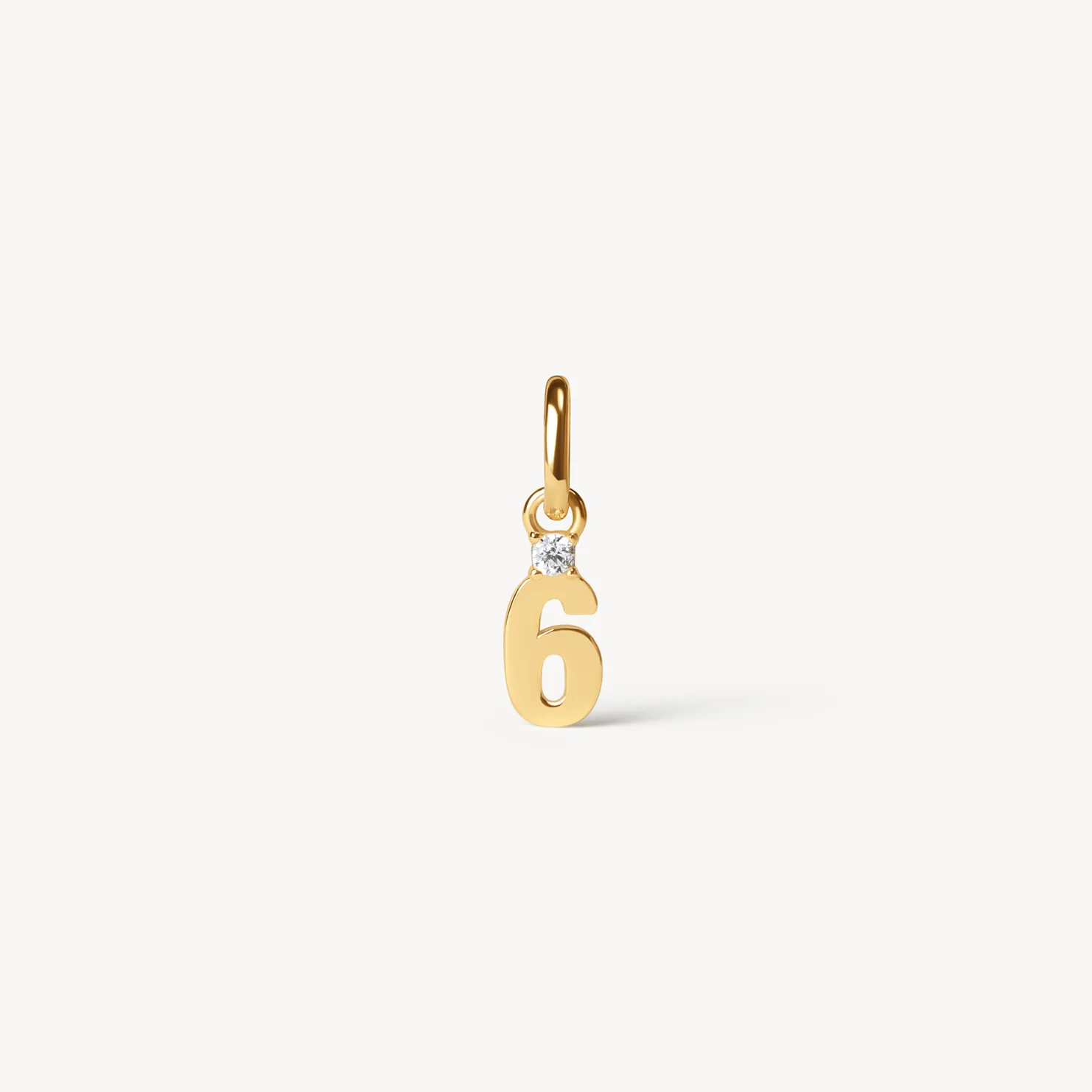 number 6 charm hillberg and berk gold vermeil