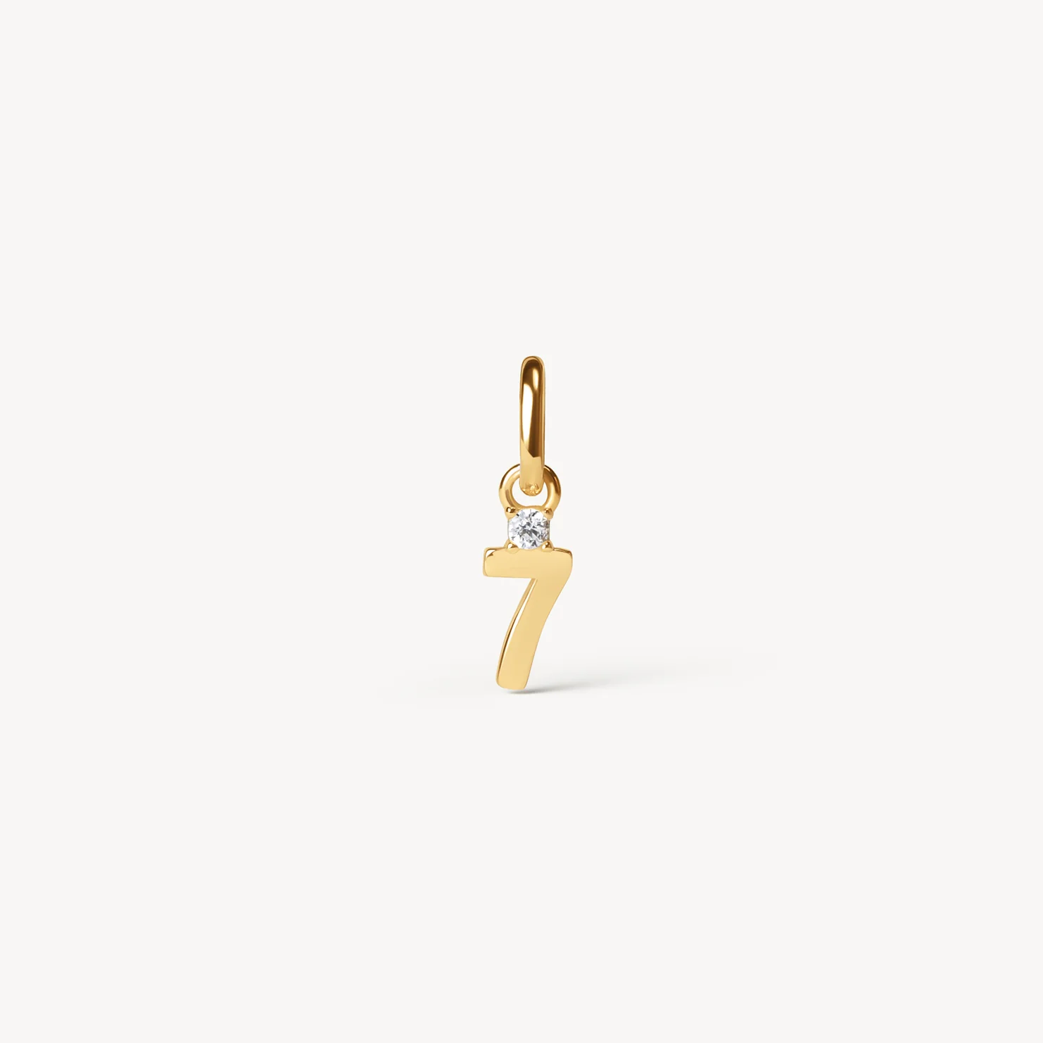 number 7 charm hillberg and berk gold vermeil