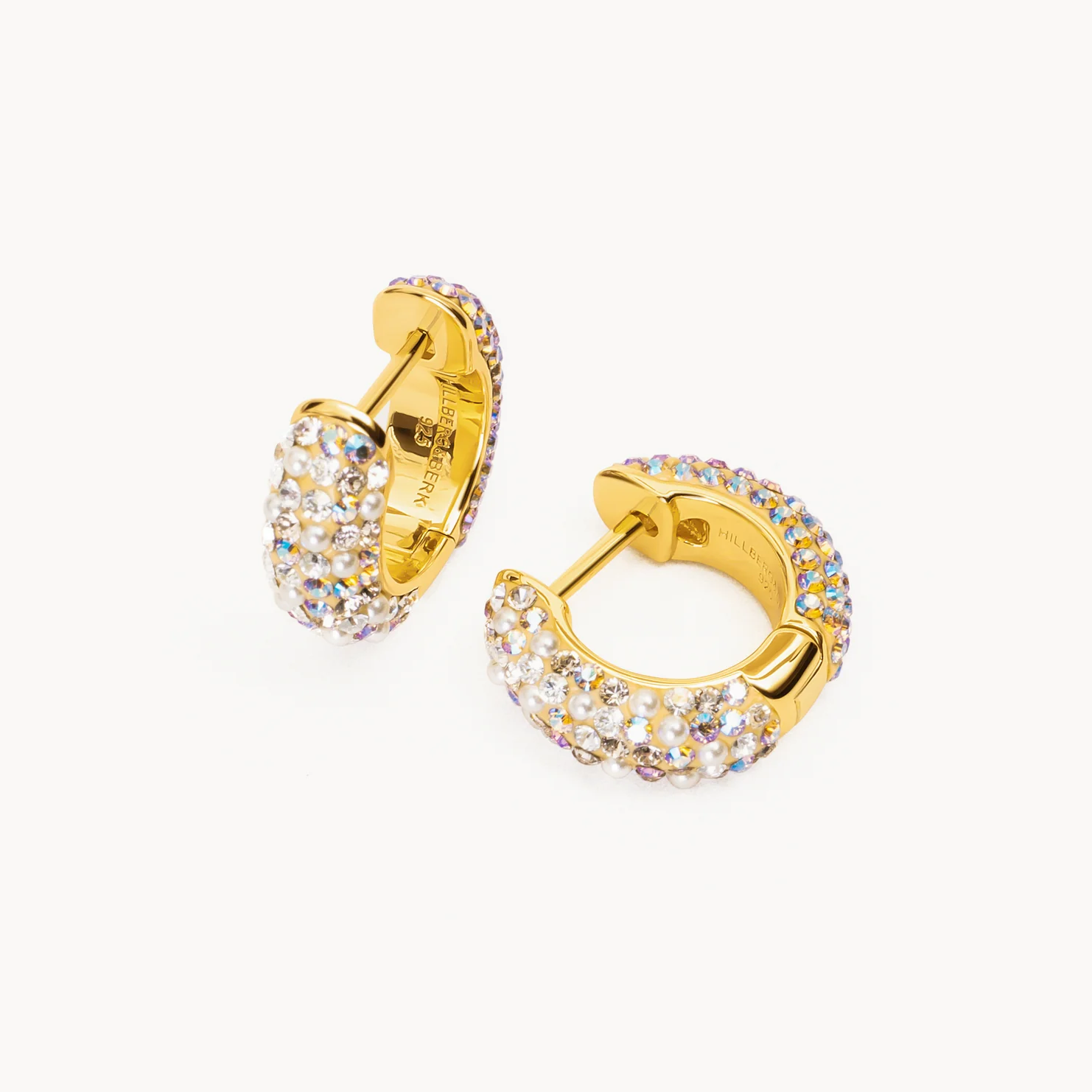 Sea Salt & Ocean Blush Hoops hillberg and berk side