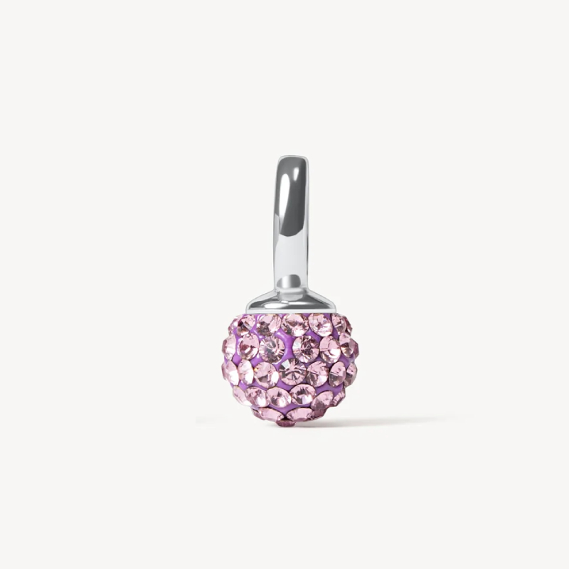 February birthstone sparkle ball charm amethyst hillberg and berk February birthstone sparkle ball charm amethyst hillberg and berk