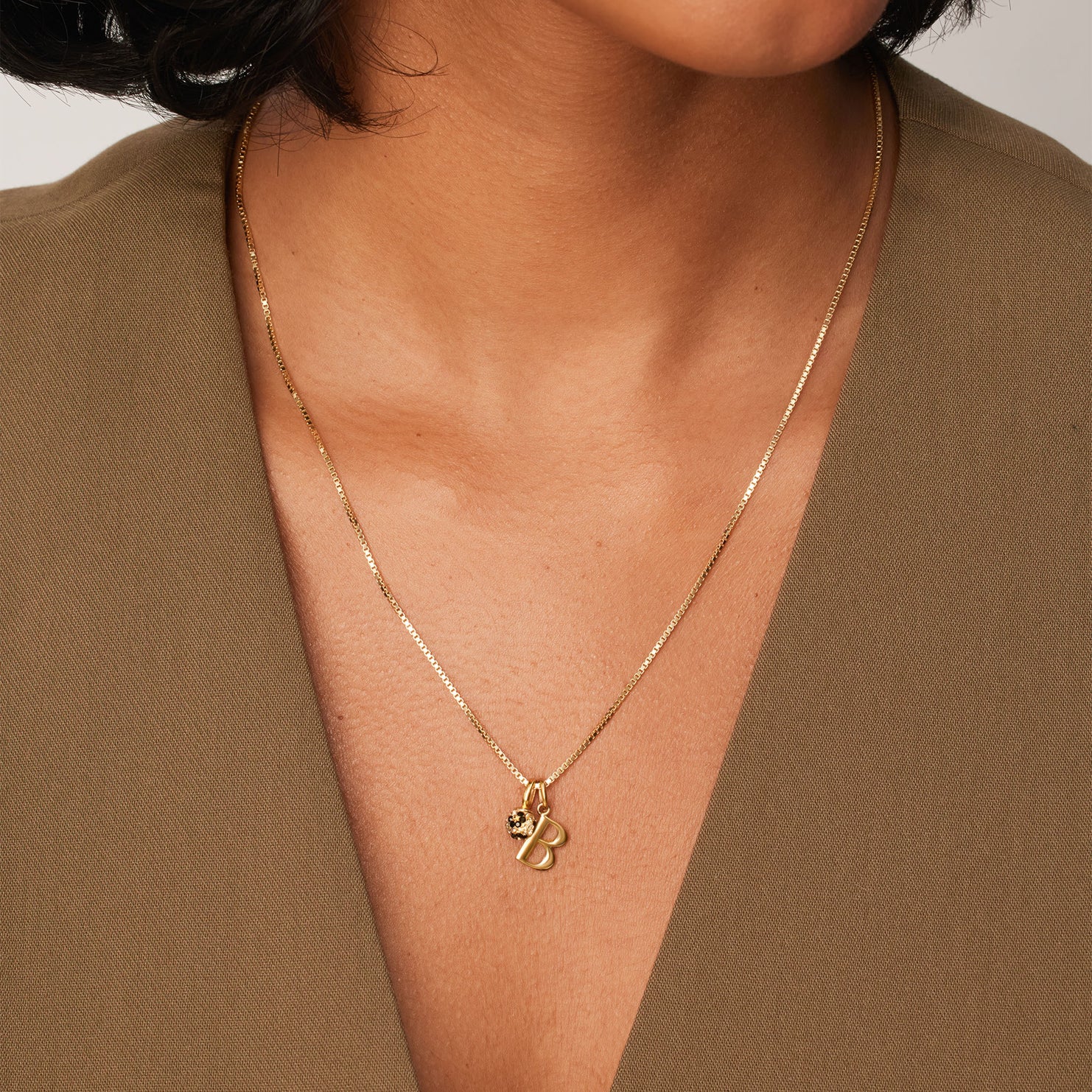 Gold Verrmeil Letter Charms Hillberg and Berk model Gold Verrmeil Letter Charms Hillberg and Berk model