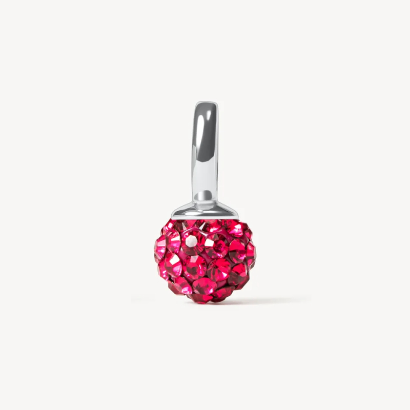 July birthstone sparkle ball charm ruby hillberg and berk