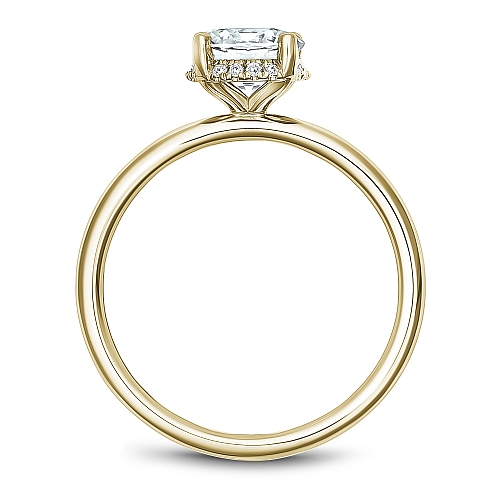 Noam Carver Hidden Halo Solitaire Engagement Ring - Image 4