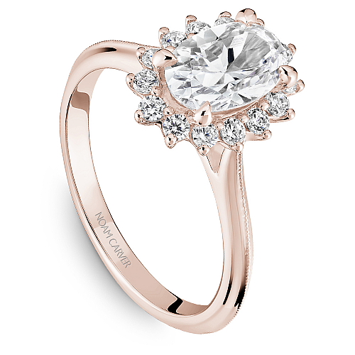 Noam Carver Sunburst Halo Engagement Ring - Image 6
