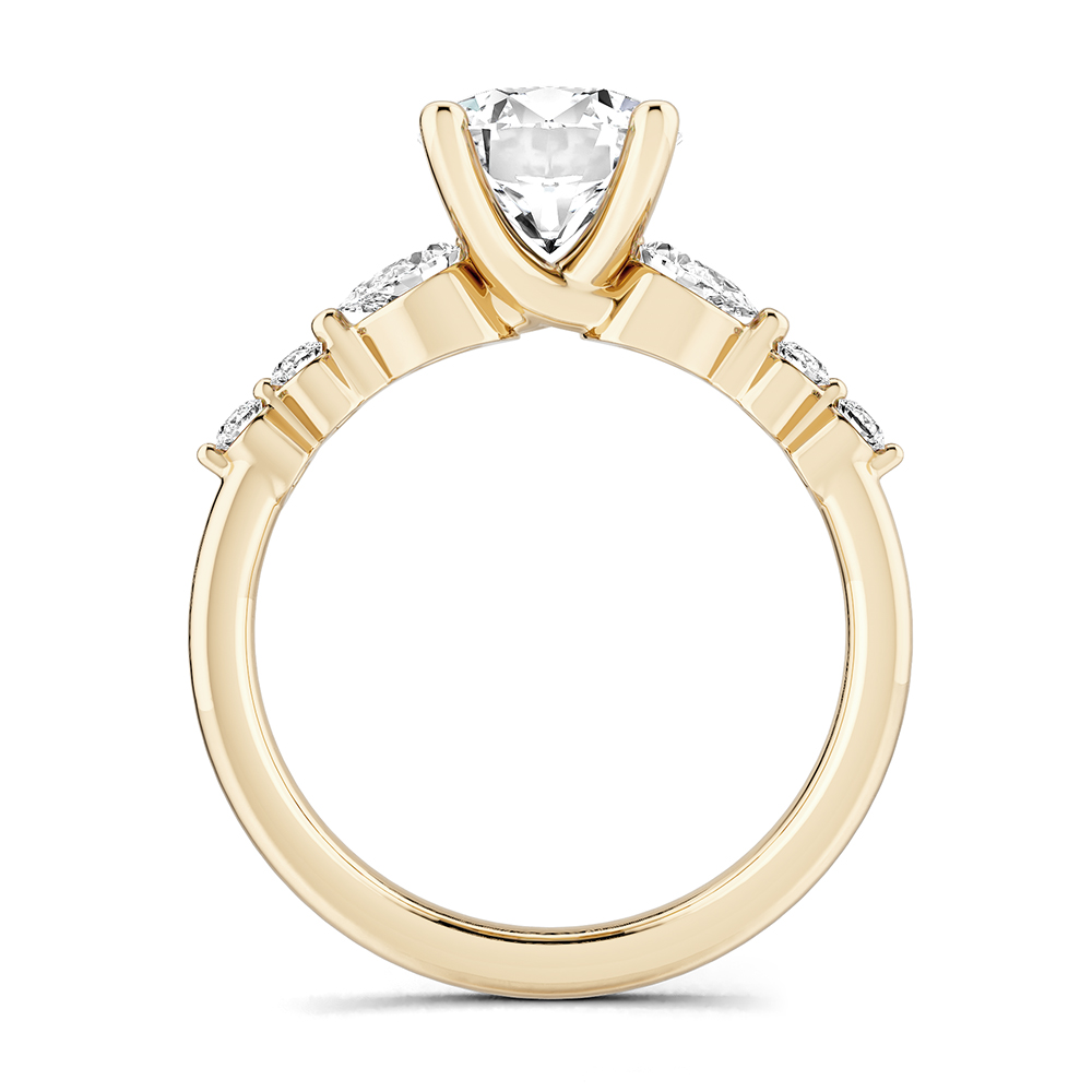 Noam Carver Patterned Diamond Band Engagement Ring - Image 4